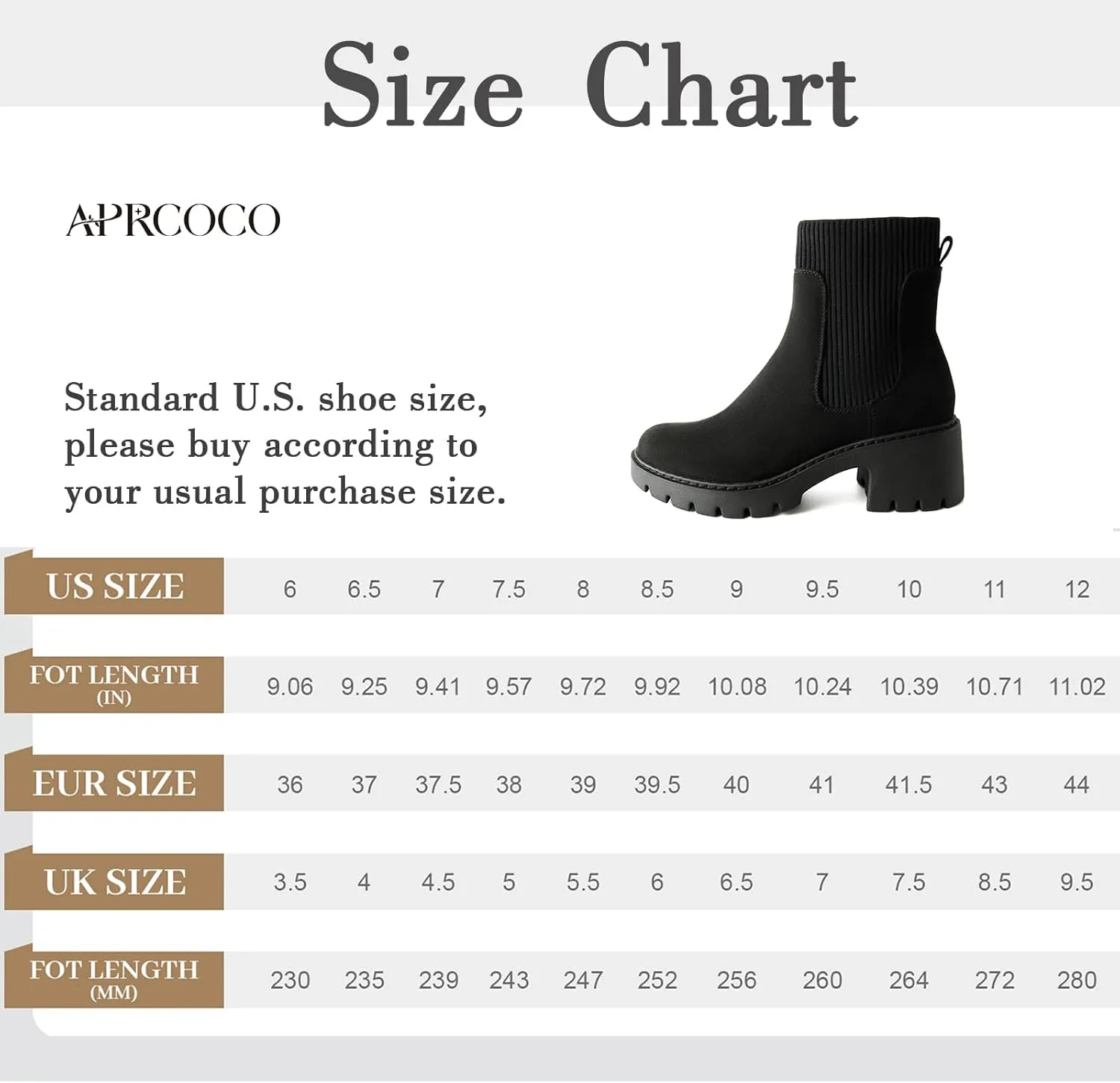 Women's Chelsea Boots Platform Elastic Zippers Chunky Heel Lug Sole Comfortable Slip On Booties for Women