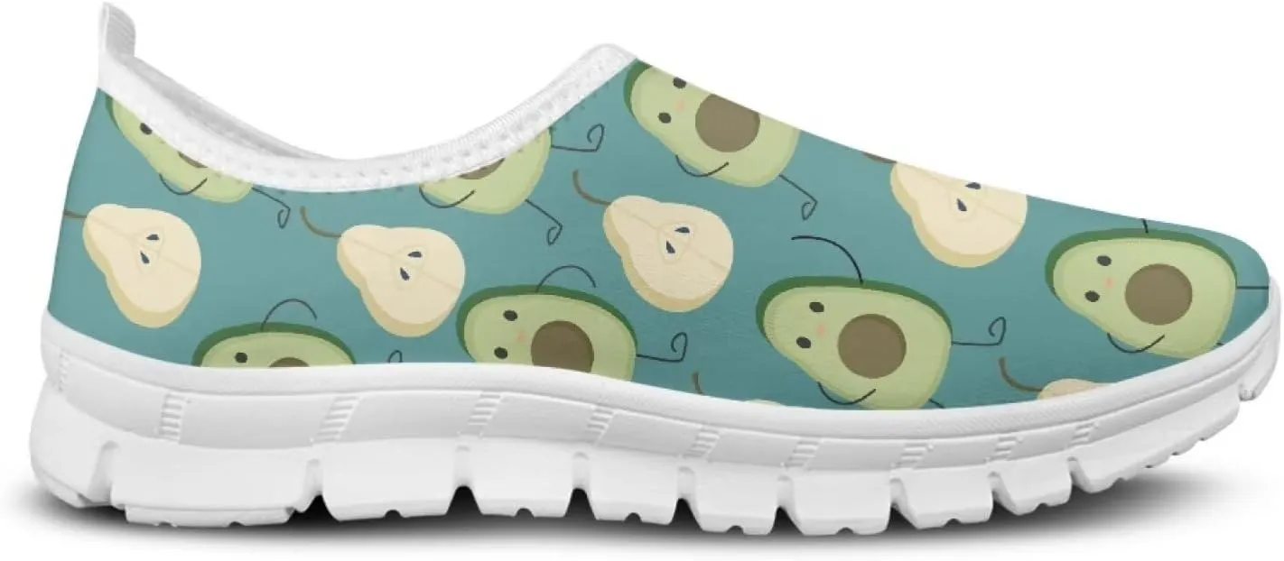 Women's Fruit Work Shoes Casual Loafers Flats Walk Shoes Ankle Support Platform Sneaker for Travel