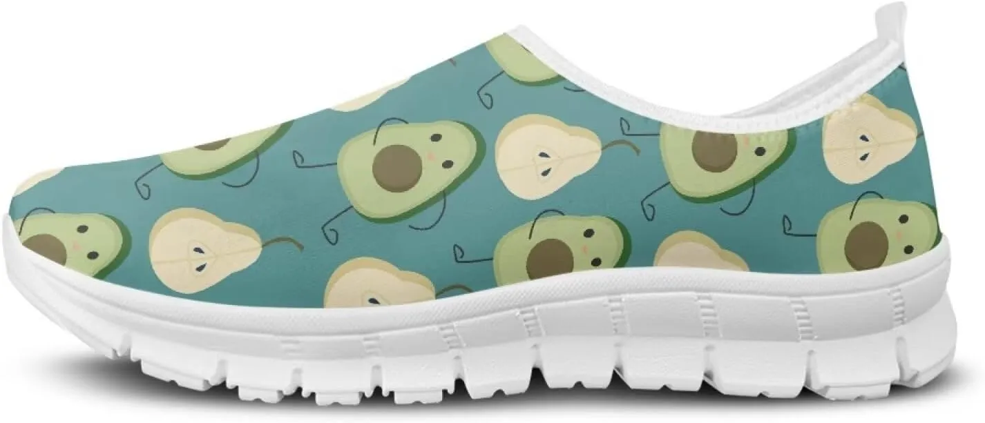 Women's Fruit Work Shoes Casual Loafers Flats Walk Shoes Ankle Support Platform Sneaker for Travel