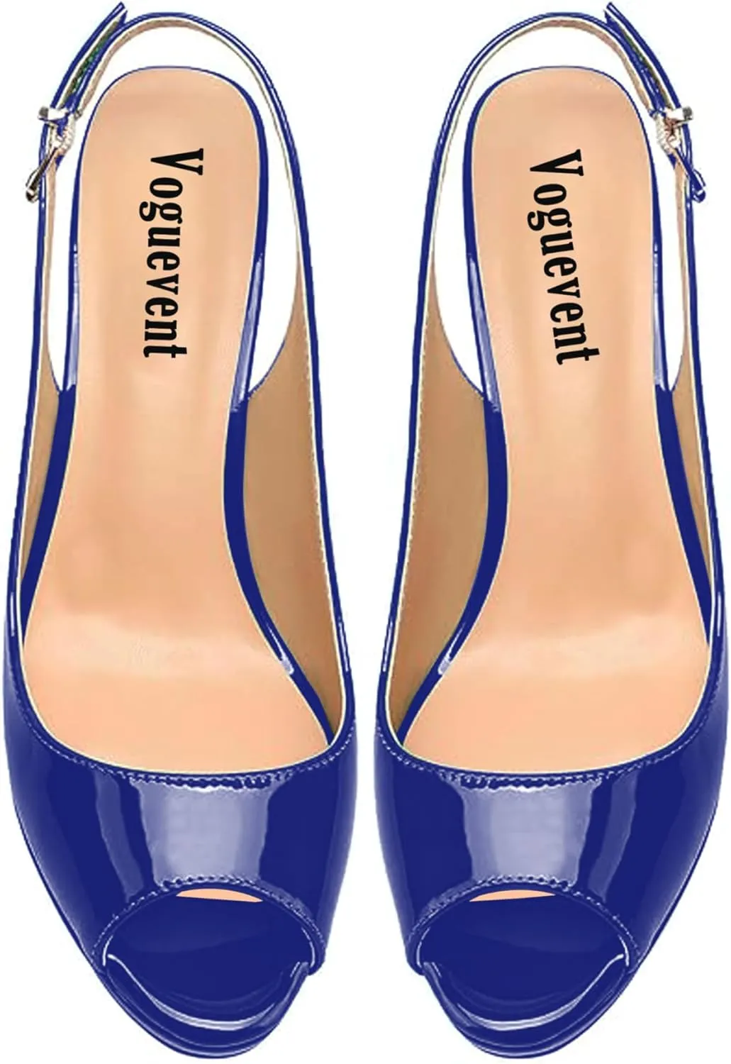 Women's High Heels Platform Peep Toe Pumps Stiletto Heel Slingback Party Dress Office Fashion Shoes Patent Leather Sandal Pumps