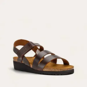 Women's Kayla Sandals - Narrow In Buffalo Leather Brown