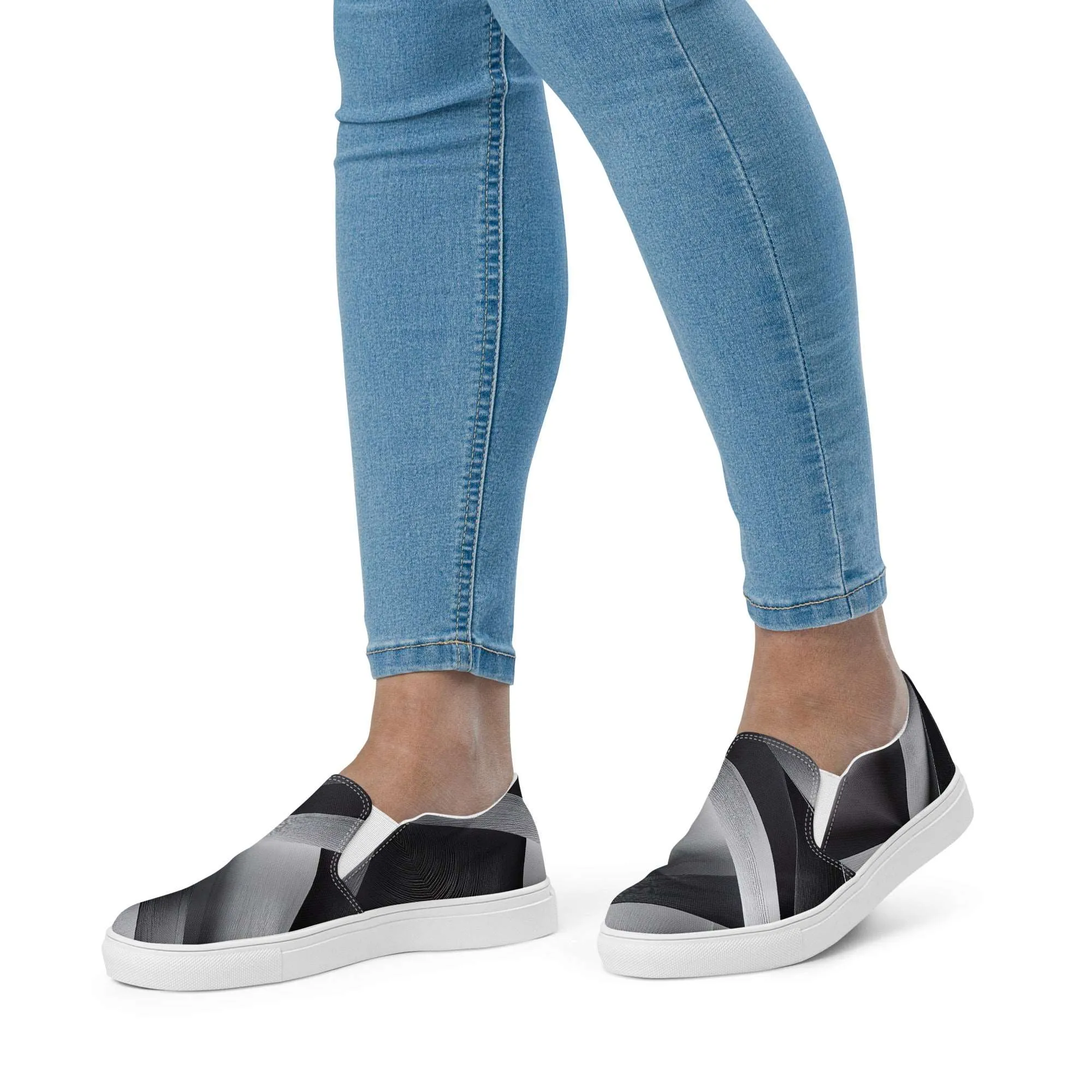 Women’s Slip-on Canvas Stamp-8