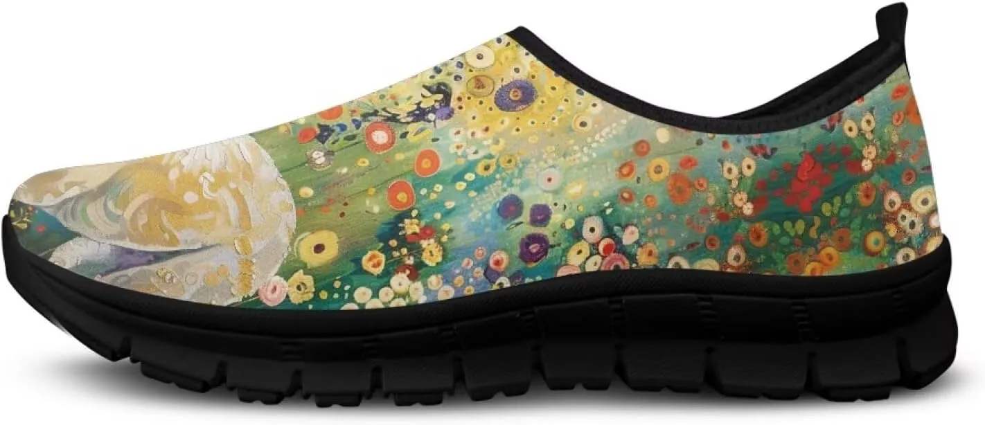 Womens Slip On Walking Shoes Non Slip Loafer Breathable Holiday Travel Shoe Lightweight Casual Low Top Sneakers SizeUS 5.5-11.5