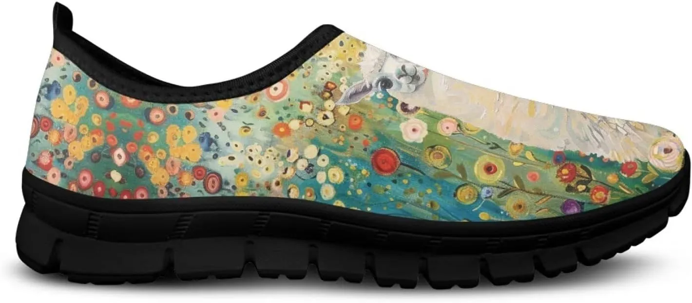 Womens Slip On Walking Shoes Non Slip Loafer Breathable Holiday Travel Shoe Lightweight Casual Low Top Sneakers SizeUS 5.5-11.5