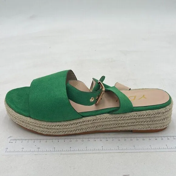 YDN Women Open Toe Ankle Strap Wedge Low Heel Espadrille Sandals Platform Summer