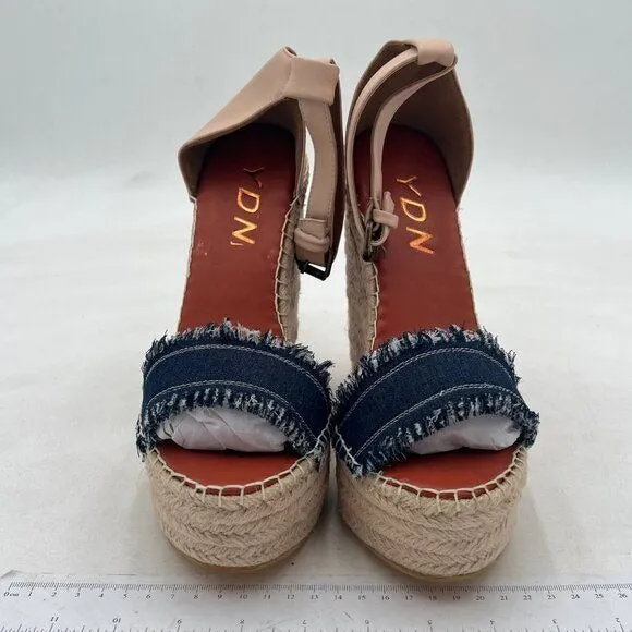 YDN Womens Clemens Espadrille Wedge Sandal