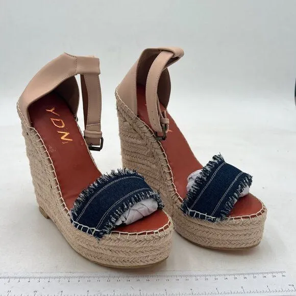 YDN Womens Clemens Espadrille Wedge Sandal