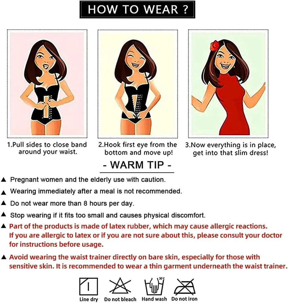 YIANNA Latex Long Torso Waist Trainer for Women Tummy Control Underbust Waist Cincher Corset Sport Girdle Body Shaper